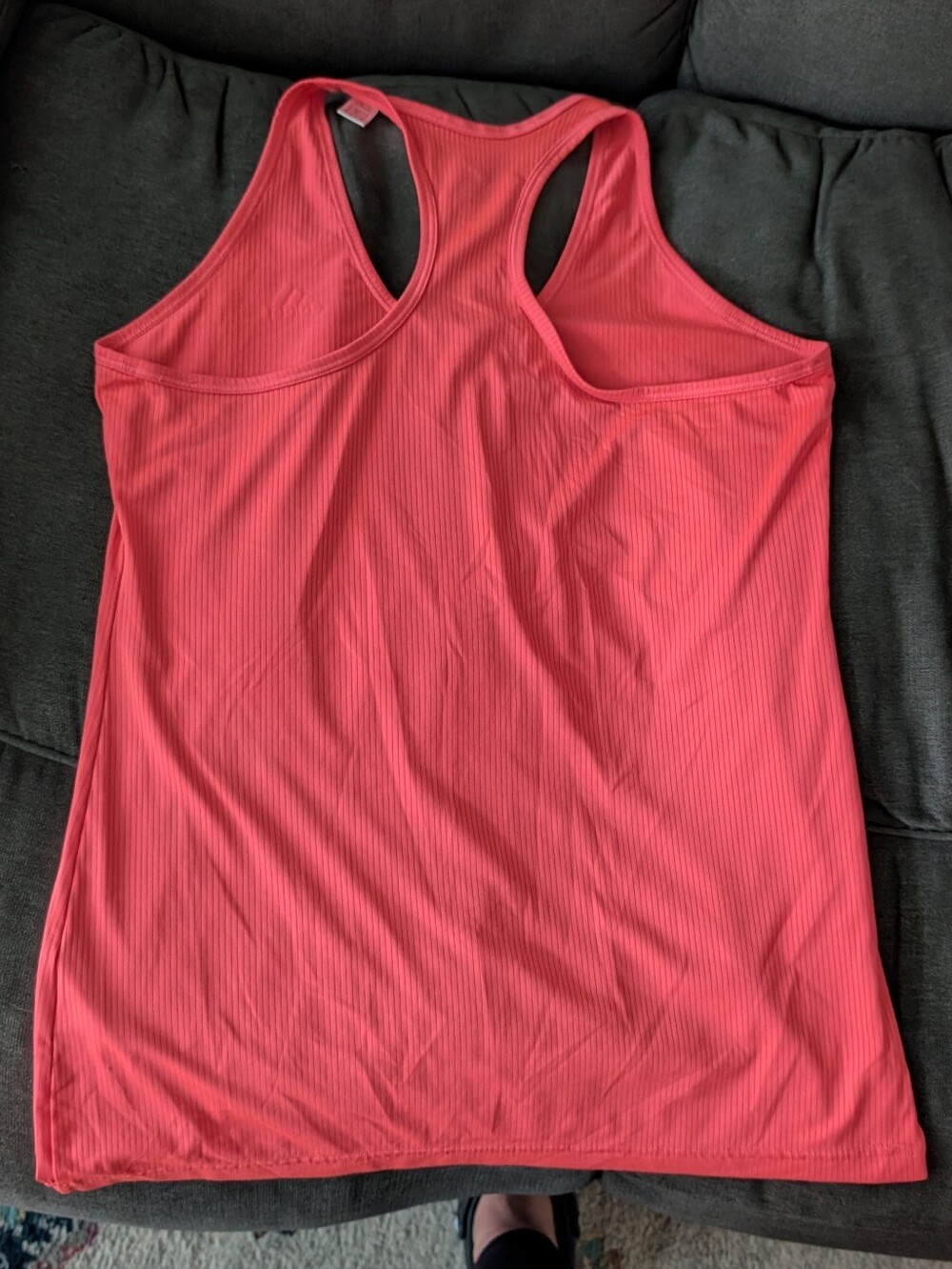 adidas Coral Ribbed Racerback Tank Top - Picture 3 of 3